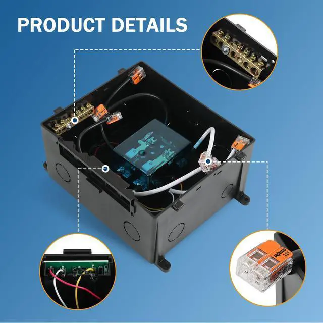 Alt view image 6 of 7 - Automatic Transfer Switch, 120 VAC, 30 Amp, Automatic Transfer Relay Switch | Replacement for RV, Speedboat