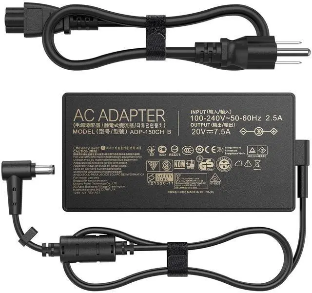 Main image of 150W AC Charger Fit for Genuine Asus TUF Gaming A15-FA506IH A17-FA706IH FX505GT FX505DT A18-150P1A ASUS ROG G531GT-AL123T XS53 G531GD Zenbook Pro 14 ADP-150CH B 20V 7.5A Laptop Adapter