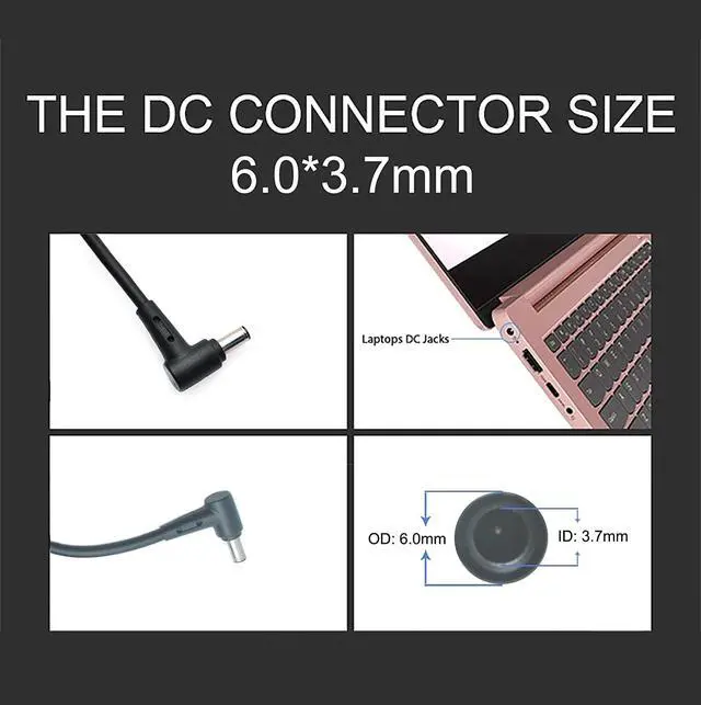 Alt view image 5 of 7 - 150W AC Charger Fit for Genuine Asus TUF Gaming A15-FA506IH A17-FA706IH FX505GT FX505DT A18-150P1A ASUS ROG G531GT-AL123T XS53 G531GD Zenbook Pro 14 ADP-150CH B 20V 7.5A Laptop Adapter