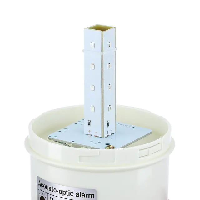 Alt view image 7 of 7 - Industrial Siren Alarm Strobe Light, AC110V-120V, 120dB Emergency Strobe Security Alarm for Warehouse, Factory, School (No Switch, Always On)