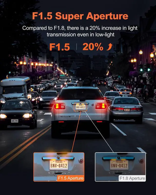 Alt view image 5 of 7 - 4K Dash Cam, Built-in WiFi GPS, Touch Screen Car Camera, 24Hr Parking Monitor, Loop Recording, Dash Camera for Cars with App Control, HDR, G-Sensor Support 256GB Max