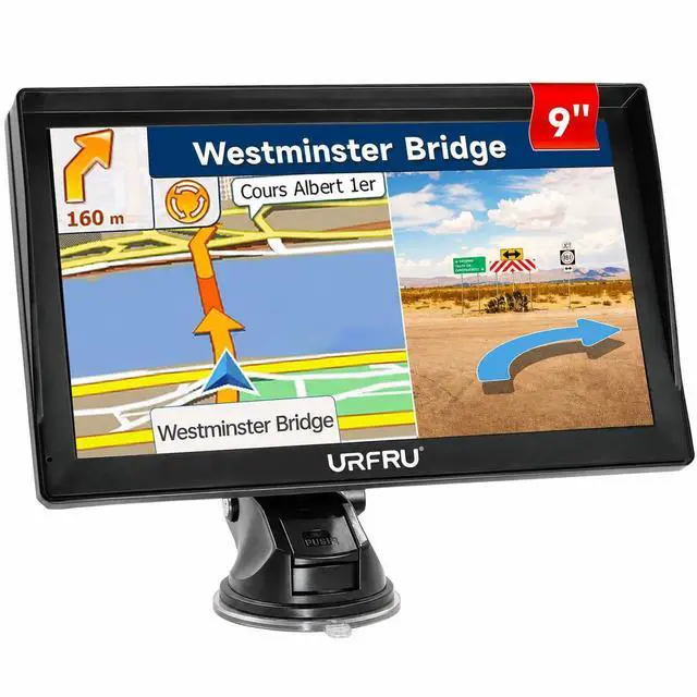 Main image of GPS Navigator for Car Truck RV Pickup, 9-inch with Hood No Network Required | 2026 Offline Maps with Free Update, Custom Route by Truck Size, Voice Navigation Safe Driving Alert, HD Touchscreen