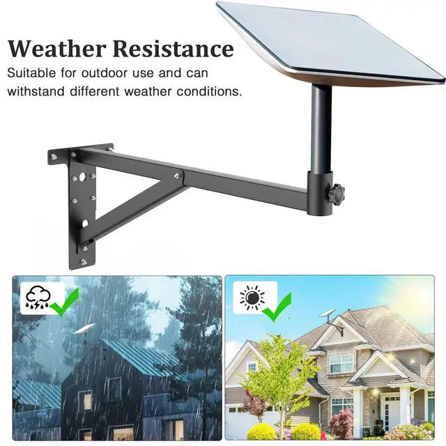 Alt view image 2 of 7 - Starlink Mounting Kit for V2,25inch Starlink Wall Mount Compatible Gen2 | Made of Thickened and Durable Steel Materials for Starlink Roof Bracket,Adjustable Range 13-26in Starlink Pole Mount for Gen2
