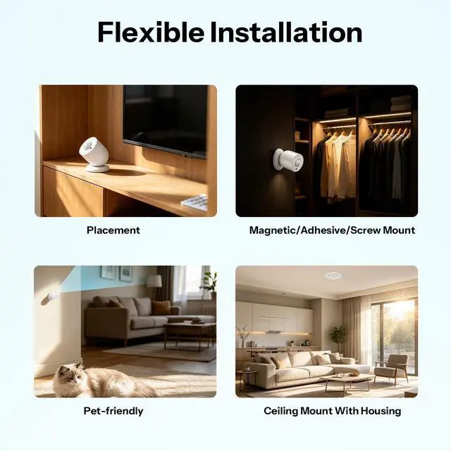 Alt view image 6 of 7 - SenseGuard SNZB-03PR2 Zigbee Motion Sensor with Light Sensor for Light Control, Alarm System, Automation, Illuminance History, Compaitble with Home Assistant, Alexa, SmartThings