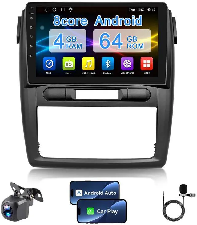 Main image of 4+64G Car Radio for Chevrolet Cobalt 9 inch Touch Screen 2005 2006 2007 2008 2009 2010 Stereo,Wireless Carplay/WiFi/Bluetooth/EQ Audio/Andriod Auto/AM/FM/Navigation/AHD Camera