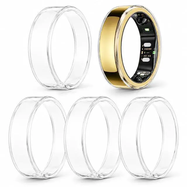 Main image of 5 Pack Ring Cover Compatible with RingConn Gen 3, Ultra-Thin Anti-Scratch TPU Ring Protector Accessories for Men Women (5Clear, Size 8)