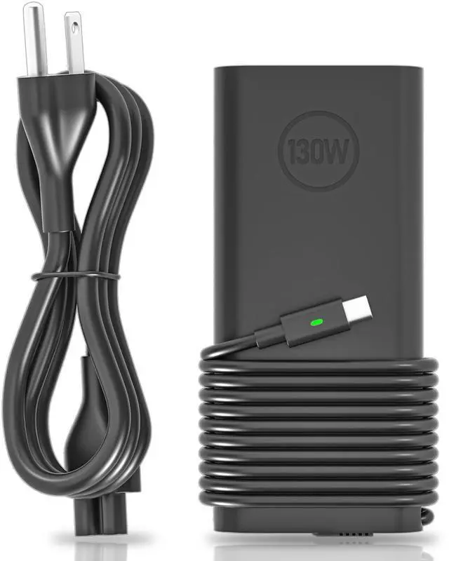 Main image of 130W USB-C Laptop Charger fit for Dell Precision Latitude XPS 15 17 Series | 20V 6.5A Type-C Adapter for Dell 9520 9530 9720 9730 3470 3480 3490 3541 3551 5401 5411 5421 5431 5501 5511 5520 5521 5531