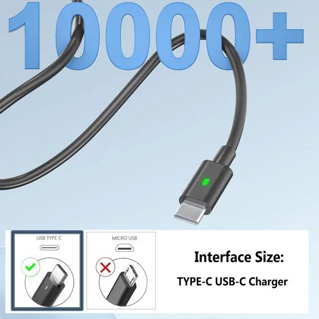 Alt view image 4 of 7 - 130W USB-C Laptop Charger fit for Dell Precision Latitude XPS 15 17 Series | 20V 6.5A Type-C Adapter for Dell 9520 9530 9720 9730 3470 3480 3490 3541 3551 5401 5411 5421 5431 5501 5511 5520 5521 5531