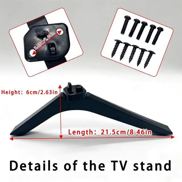 Alt view image 2 of 7 - Base TV Stand Legs Replacement fit for Hisense 32" 40" 43"Class FHD TV | Smart LED TV legs