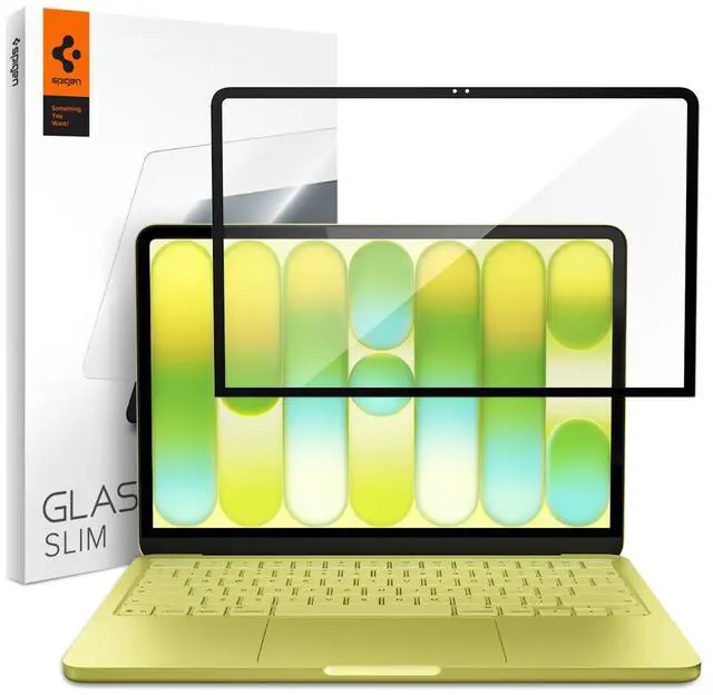 Main image of Tempered Glass Screen Protector GlasTR Slim for Macbook Neo | 9H+ Tempered glass, Scratch resistance, GlasTR Slim, Lab-tested 100% clarity, Precise cutout, Case-friendly, 1Pack