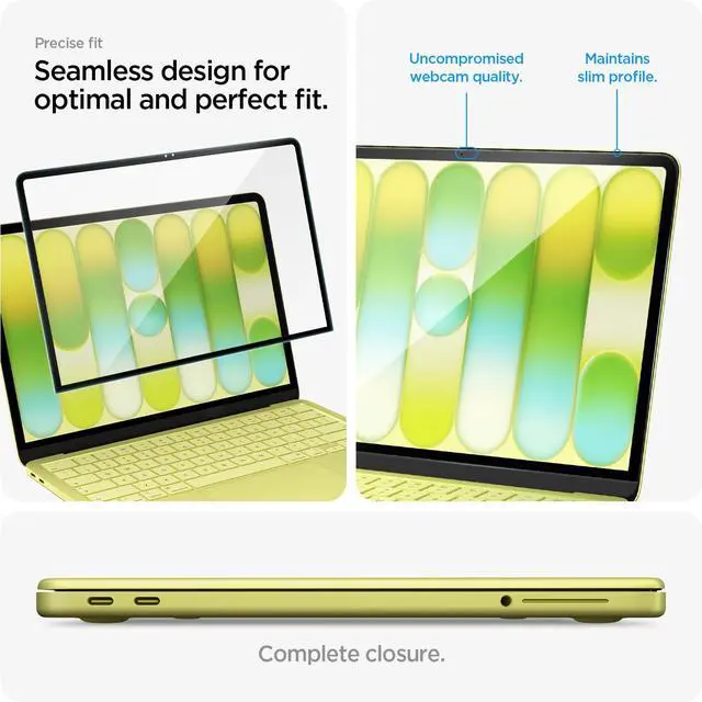 Alt view image 6 of 7 - Tempered Glass Screen Protector GlasTR Slim for Macbook Neo | 9H+ Tempered glass, Scratch resistance, GlasTR Slim, Lab-tested 100% clarity, Precise cutout, Case-friendly, 1Pack