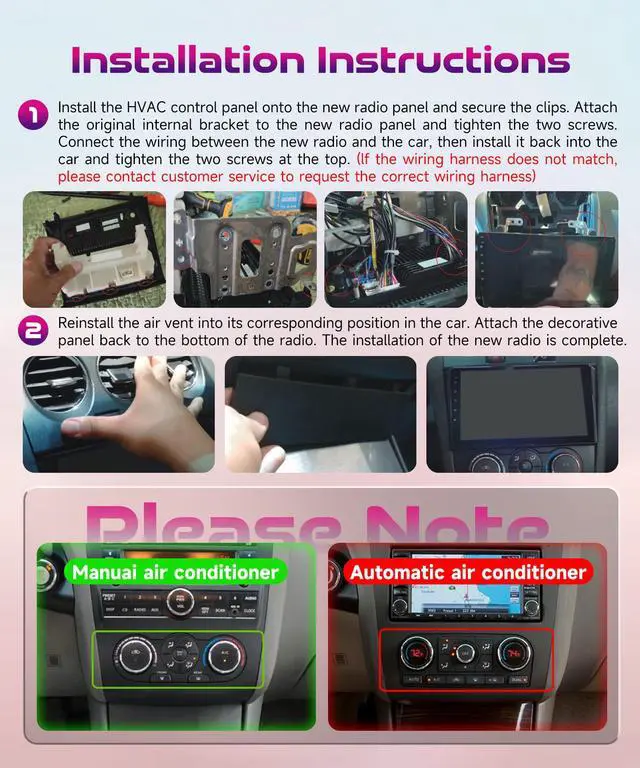 Alt view image 2 of 7 - Android Car Stereo for Nissan Altima 2008-2012 with Wireless CarPlay Android Auto, 4Core 4G+64G 9 Inch Touchscreen Car Radio Mirror Link GPS Navigation WiFi Bluetooth FM RDS EQ SWC