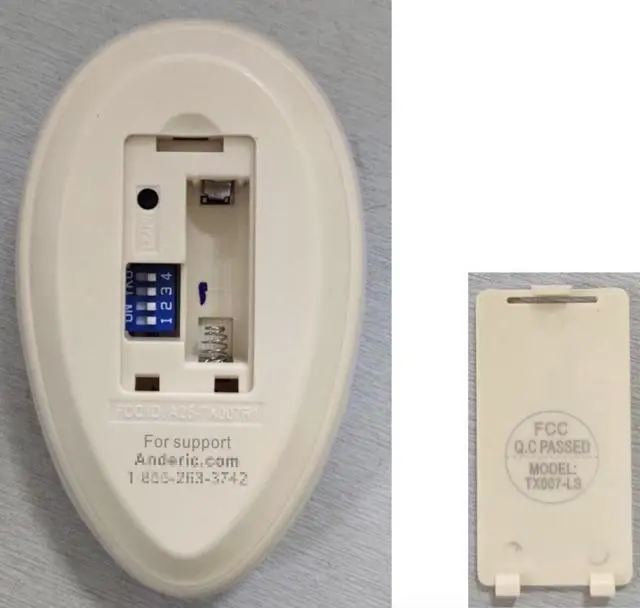 Alt view image 4 of 4 - RRTX007 Replacement Remote Control for Harbor Breeze | Compatible with A25-TX007, Compatible with A25-TX007-R1, Compatible with A25-TX007-N, Compatible with A25-TX007-L