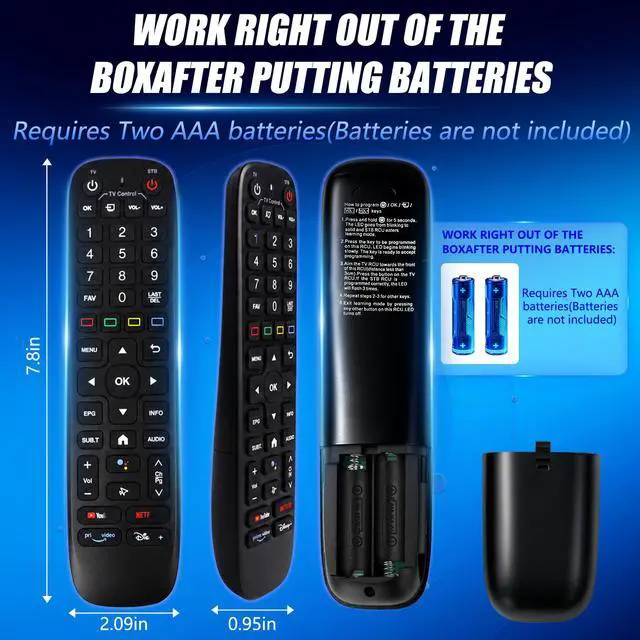 Alt view image 3 of 7 - New Backlight V6 Plus Voice Remote Control, Compatible with vSeeBox V6 Plus Intelligent Bluetooth Voice Remote Control