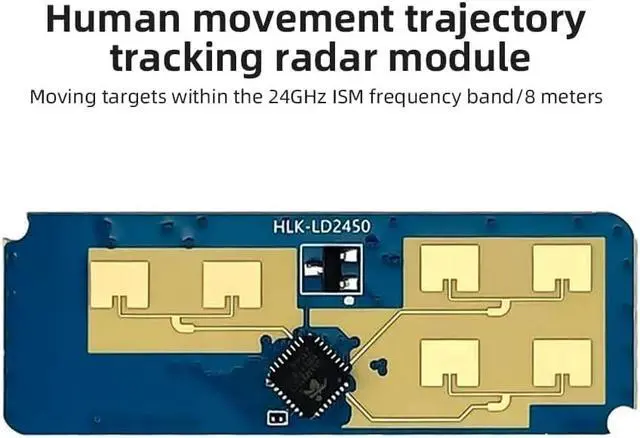 Alt view image 4 of 7 - HLK-LD2450 24GHz Trajectory Sensor Kit ISM Smart Home Human Movement Tracking Ra·DAR Induction Module Distance Angle Speed Measurement (5Pcs)