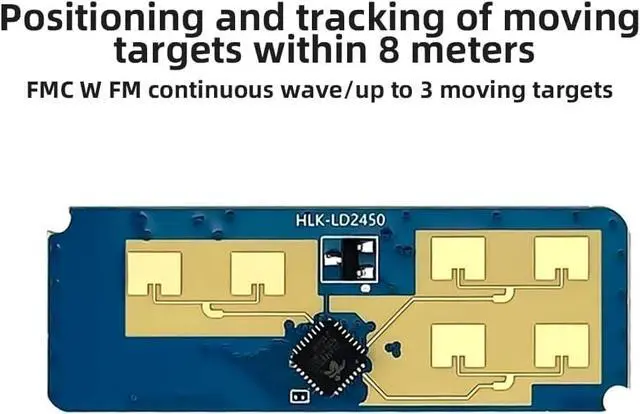 Alt view image 5 of 7 - HLK-LD2450 24GHz Trajectory Sensor Kit ISM Smart Home Human Movement Tracking Ra·DAR Induction Module Distance Angle Speed Measurement (5Pcs)