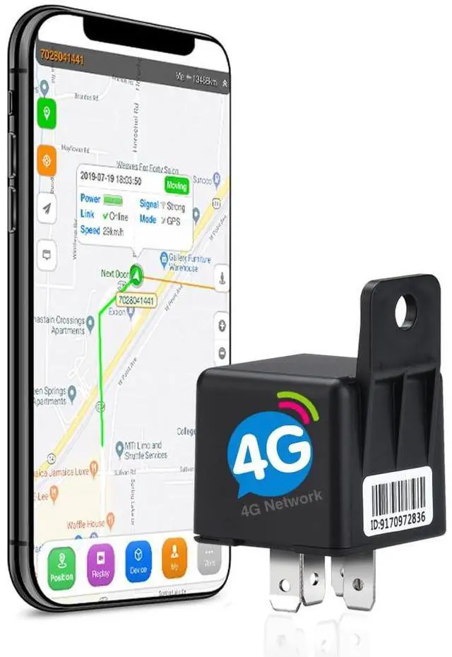 Main image of 4G GPS Tracker for Vehicles,Vehicle Device Locator Car Relay Tracker Real Time ST-907L Hidden Location Device with No Monthly Fee Tracking System for Car Motorcycle Truck Taxi