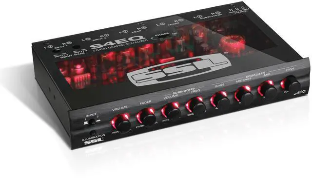 Main image of S4EQ 4 Band Pre-Amp Car Audio Stereo Equalizer