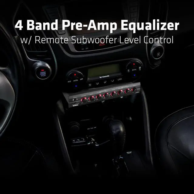 Alt view image 3 of 5 - S4EQ 4 Band Pre-Amp Car Audio Stereo Equalizer