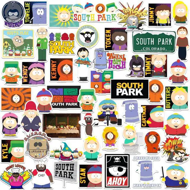Main image of South Park Sticker Pack Die, Scrapbooking & Indoor/Outdoor Use, Set of 50