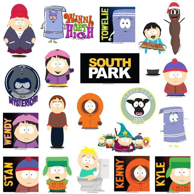 Alt view image 3 of 6 - South Park Sticker Pack Die, Scrapbooking & Indoor/Outdoor Use, Set of 50