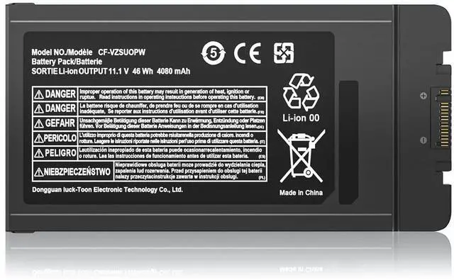 Main image of CF-VZSU0PR CF-VZSU0PW Laptop Battery Compatible with Panasonic Toughbook CF54 CF-54 Mk1 Mk2 Mk3 Series 54 Gloved Multi Touch 54 Lite 54 Performance 54 Prime CF-54F9001KM CF-VZSU0GW CF-VZSU0KR 46Wh