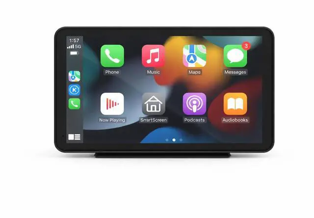 Main image of Wireless Carplay Screen for Car,7" Portable Apple Carplay and Android auto, GPS Navigation, Mirror Link, Siri & Voice Control