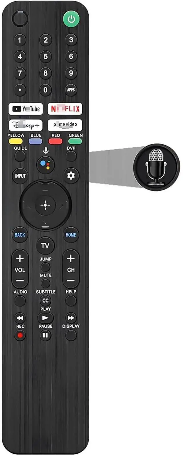 Main image of Replacement for Sony TV Remote, Compatible with Sony Bravia 2019-2026 XBR/XR/KD/K Smart TVs (RMF-TX520U)