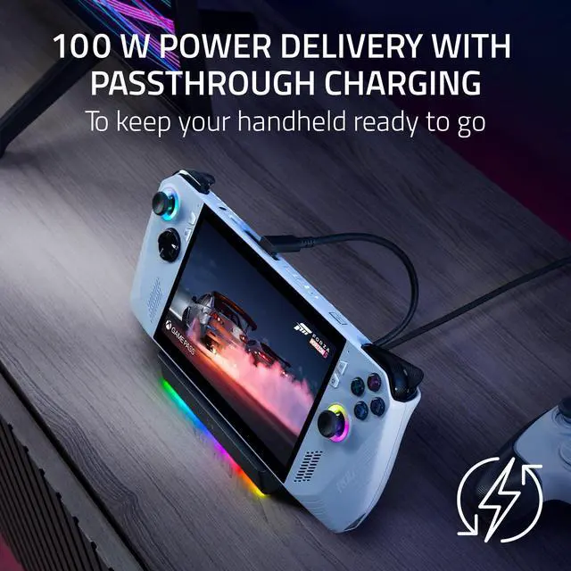 Alt view image 5 of 7 - Handheld Dock Chroma, Charging Hub & Expand Connectivity, 100W | For Mobile Gaming & Tablets, Compatible with iPhone 16, Steam Deck, ROG Ally, Switch & More, USB-C, USB-A (3), HDMI, GbE