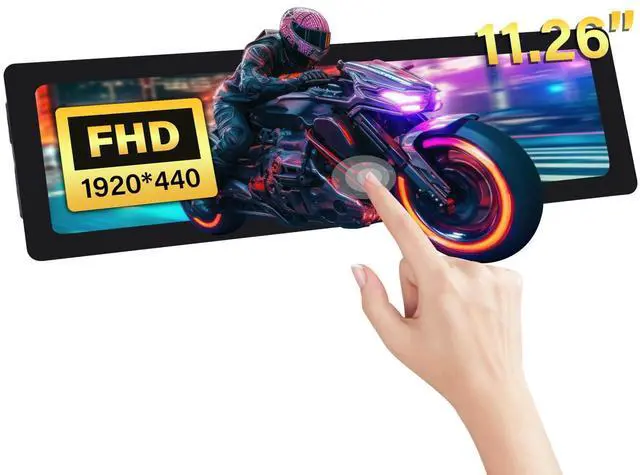 Main image of 11.26 inch 1920x440 HDMI LCD Capacitive Touch Screen for Raspberry Pi 5/4B/3B+/3B