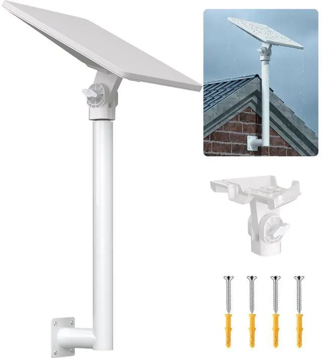 Main image of Wall Mount for Starlink Mini, 1/4-20" Threaded Screw Aluminium Alloy Mounting Pole with Adjustable Pipe Adapter,Easy Installation Drilling Hole,Compatible with 2024/2025/2026 Starlink Mini Version