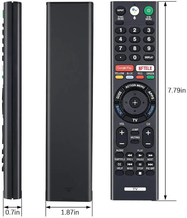 Alt view image 7 of 7 - Replacement for Sony Bravia TV Remote with Voice Control, for Sony RMF-TX300U 4K Smart HDTV XBR-49X800E XBR-55X800E XBR-55X850D XBR-65X850E XBR-85X850D XBR-43X800E XBR-65X930D XBR-75X850E XBR-75X940D