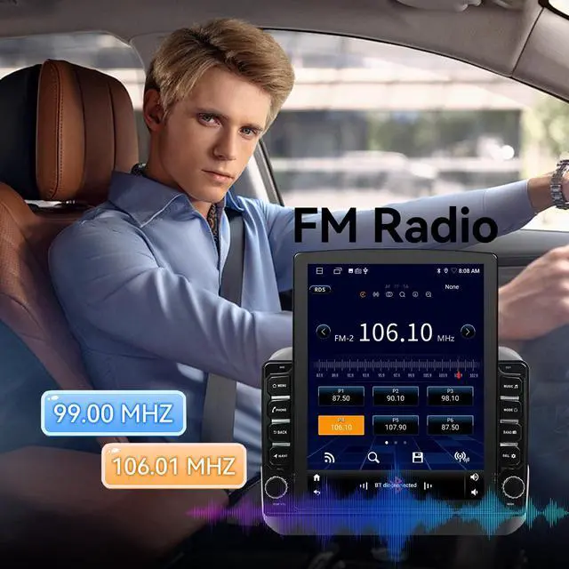 Alt view image 7 of 7 - Android 14 Car Stereo Radio Compatible with Jeep Wrangler JL 2018-2021 Gladiator JT 2020 2021 Upgrade,Wireless CarPlay & Android Auto AHD Backup Camera 9.7 Touch Screen GPS SWC Bluetooth 2+64G