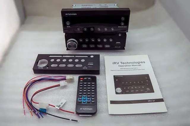 Alt view image 5 of 7 - iRV Technology IRV31 Am/FM/CD/DVD Rv Radio Stereo 2 Zones Wallmount Receiver 2.1 Channels Surround, 5"