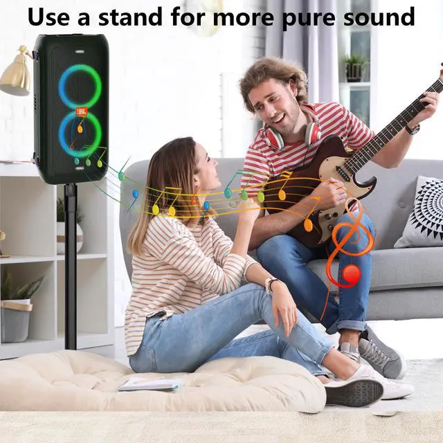 Alt view image 6 of 7 - Heavy Duty Speaker Stand for JBL Partybox,Height Adjustable Speaker Stand for JBL Partybox 120/110/100/310/320,35mm Pole Speaker Stand-1 Piece (Stand Only)