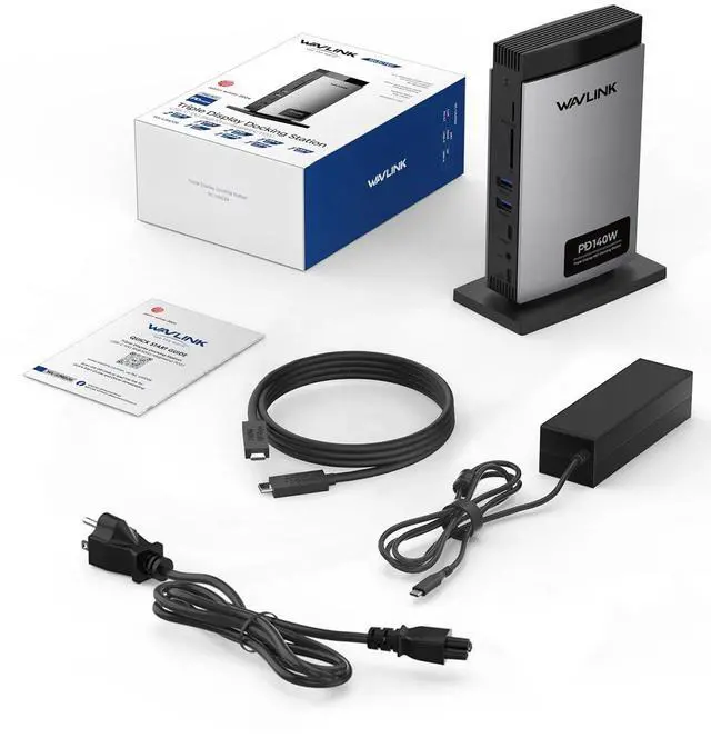 Alt view image 7 of 7 - Laptop Docking Station 3 Monitors(Max Resolution: Single 8K or Triple 4K), 11-in-1 USB C Docking Station with 125W PD3.1 Pass-Through & Power Adapter, 2*HDMI + DP, for MacBook M1M4 & Windows