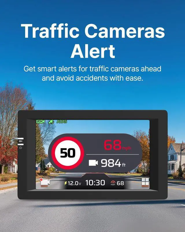 Alt view image 7 of 7 - LX4K True 4K Dual Dash Cam Front and Rear, SRTARVIS 2, 128GB SD Card | IMX678, 3.5 IPS Touch, Monthly Updated Speed Camera Alerts, ADAS, Night Vision, Engineered & Made in Korea