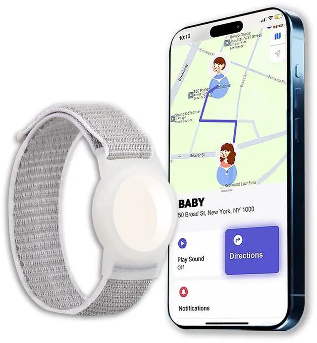 Main image of GPS Tracker for Kids, Teen, Special Needs, Elderly - Real-Time Mini Locator Watch Band - No Monthly Fee - Hidden Tracking Device for iOS