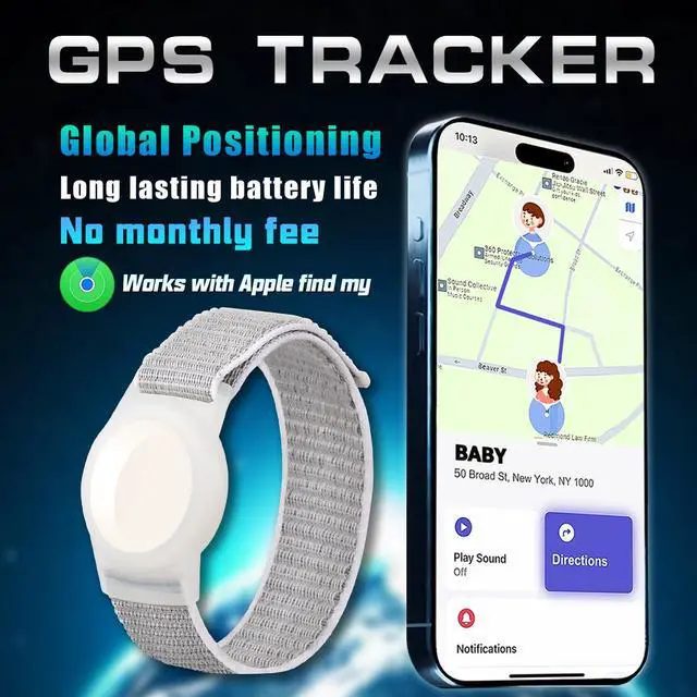 Alt view image 2 of 7 - GPS Tracker for Kids, Teen, Special Needs, Elderly - Real-Time Mini Locator Watch Band - No Monthly Fee - Hidden Tracking Device for iOS