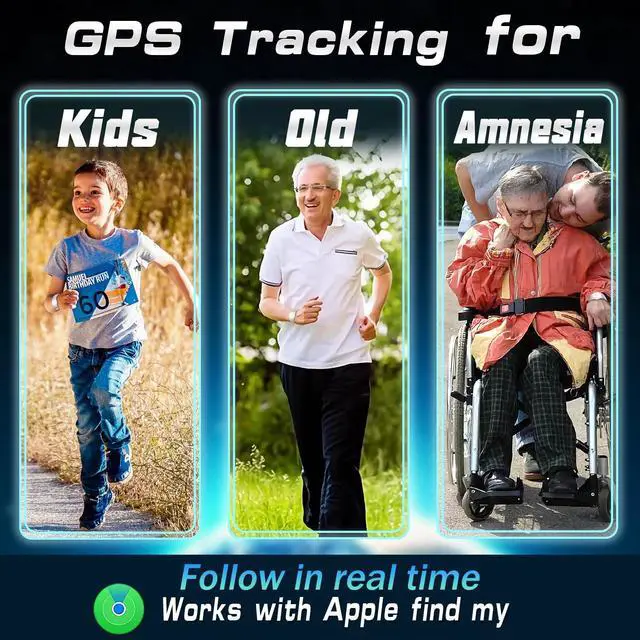 Alt view image 5 of 7 - GPS Tracker for Kids, Teen, Special Needs, Elderly - Real-Time Mini Locator Watch Band - No Monthly Fee - Hidden Tracking Device for iOS