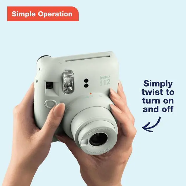 Alt view image 2 of 7 - Instax Mini 12 Instant Camera - Olive Green