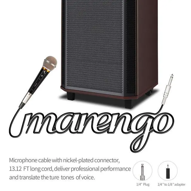 Alt view image 6 of 6 - Handheld Dynamic Microphone for Karaoke Singing, Wired XLR Microphone with On and Off Switch and 13ft Detachable XLR Cable