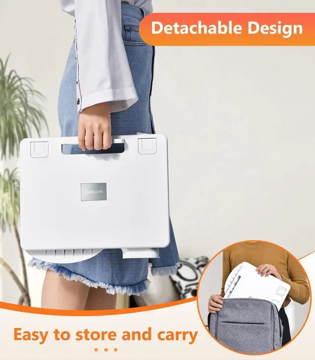 Alt view image 4 of 6 - Car Desk for Laptop Tablet iPad Book for Driver Passenger Seat | Detachable Angle Adjustable Car Seat Tray Table, Portable Laptop Stand for Car Vehicle Camping Travel, Easy Operation