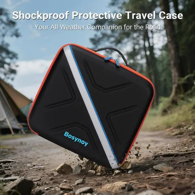Alt view image 3 of 6 - Carrying Case Compatible with Starlink Mini, Custom-Fit Interior | Water-resistant Satellite Dishes Travel Case Compatible with Starlink Mini & Accessories, Shockproof Bag for RV and Camping