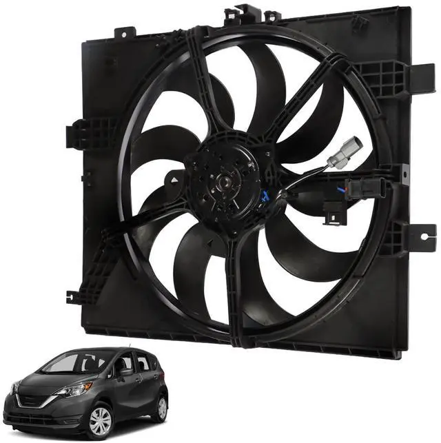Main image of NI3115143 Radiator Cooling Fan Assembly Replacement for 2012 2013 2014 2015 2016 2017 2018 Versa/Versa Note 214819KK0A 214813AB3A