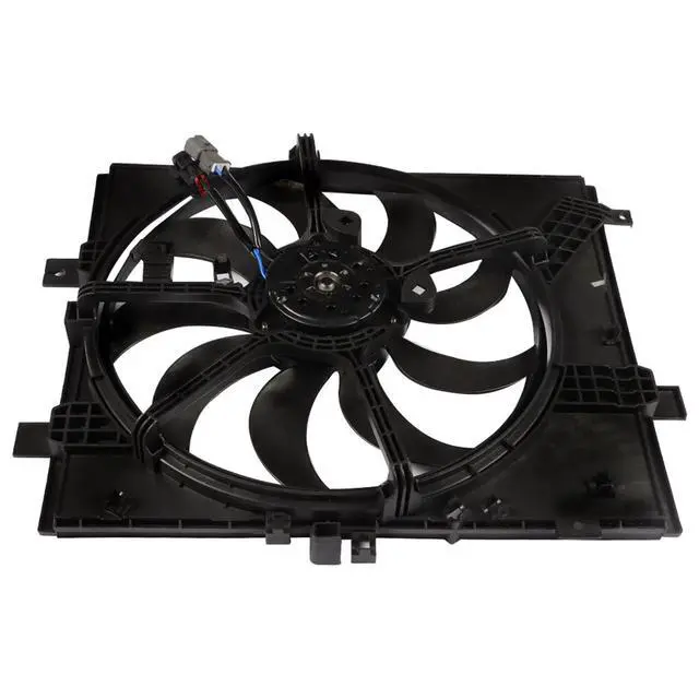 Alt view image 3 of 6 - NI3115143 Radiator Cooling Fan Assembly Replacement for 2012 2013 2014 2015 2016 2017 2018 Versa/Versa Note 214819KK0A 214813AB3A