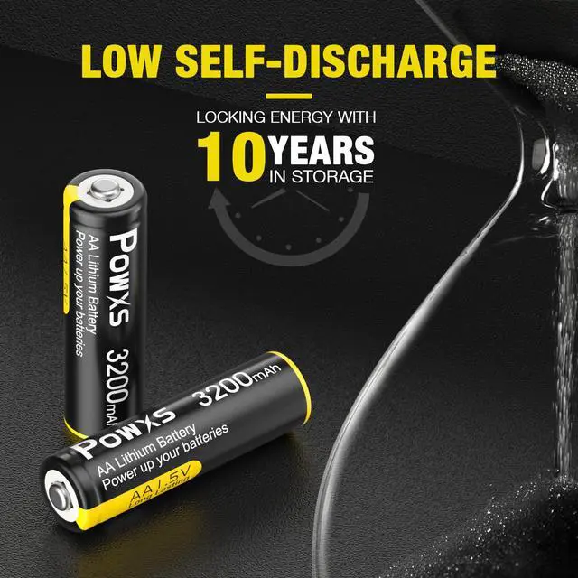 Alt view image 3 of 6 - AA Lithium Batteries, 12 Pack 1.5V Lithium Iron AA Batteries 3200mAh Super Capacity for Blink Camera, Video Doorbell, Flashlight, Toys, Remote Control Non-Rechargeable | Poised 1.5V, Lasting,Non-Re