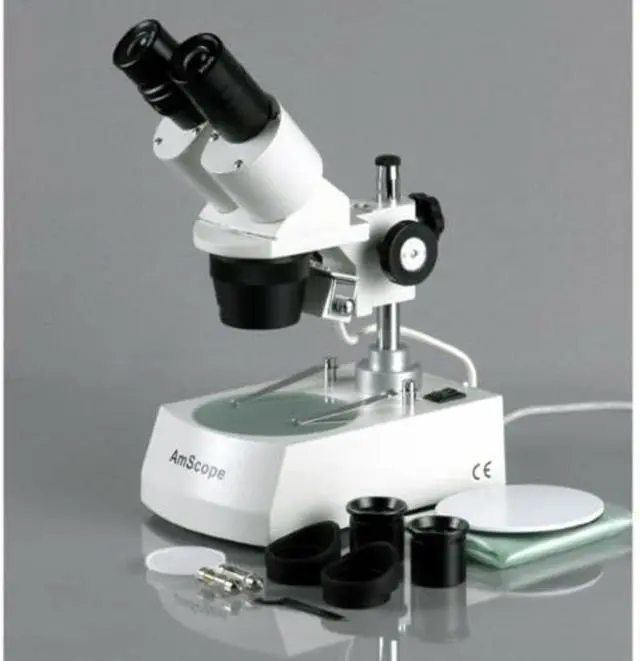 Alt view image 4 of 5 - SE305R-PZ Forward Binocular Stereo Microscope, WF10x and WF20x | 10X-60X Magnification Range DIN Standard RMS 20.32mm Thread 160mm Finite Tube Length Compatible