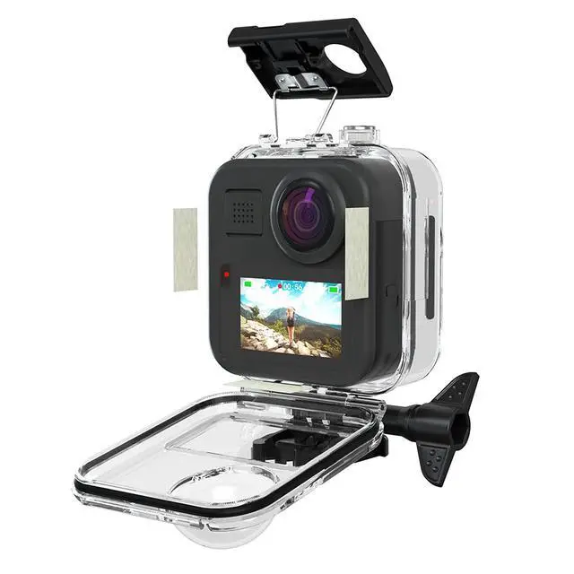 Alt view image 2 of 6 - Touchscreen Waterproof Housing Case for GoPro MAX 360 Diving Protection Underwater Dive Cover for Go Pro Max Camera Accessories