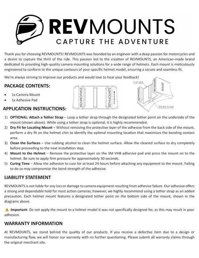 Alt view image 5 of 6 - KYT TT-REVO Action Camera Helmet Chin Mount